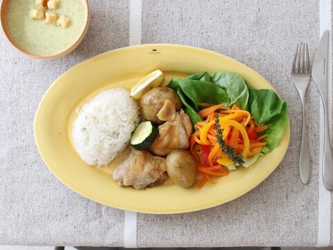 新じゃがと鶏肉のオーブン焼き